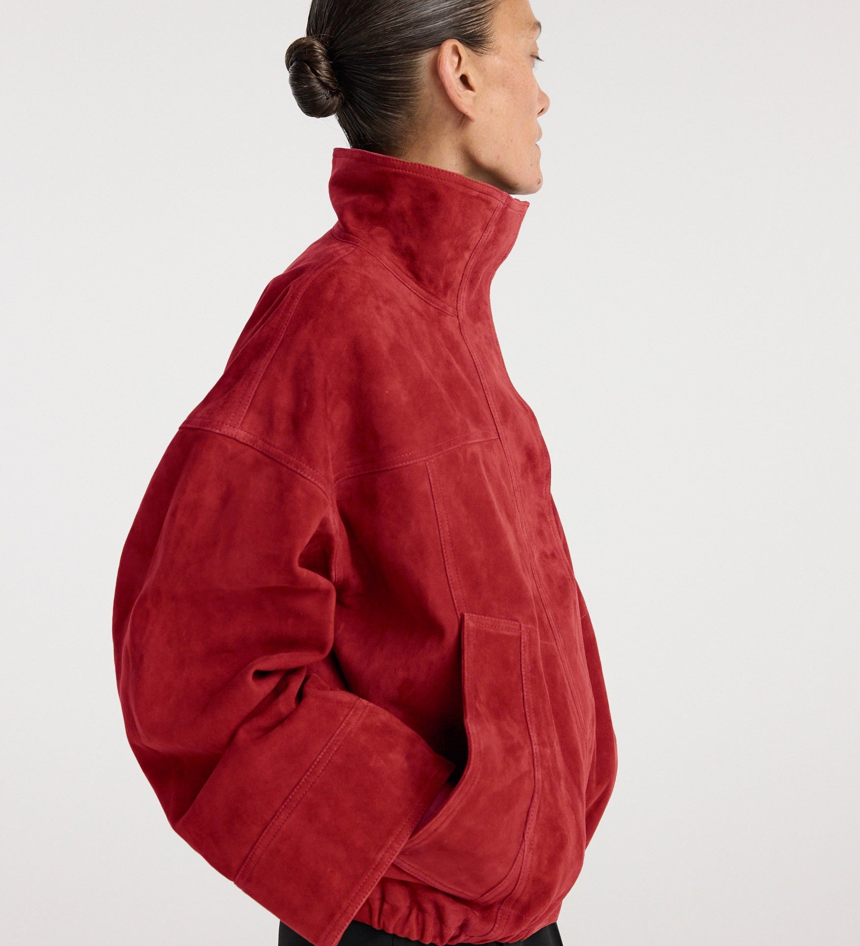 ROHE - Reinvented suede jacket | red