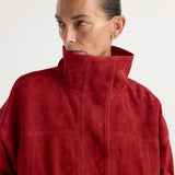 ROHE - Reinvented suede jacket | red