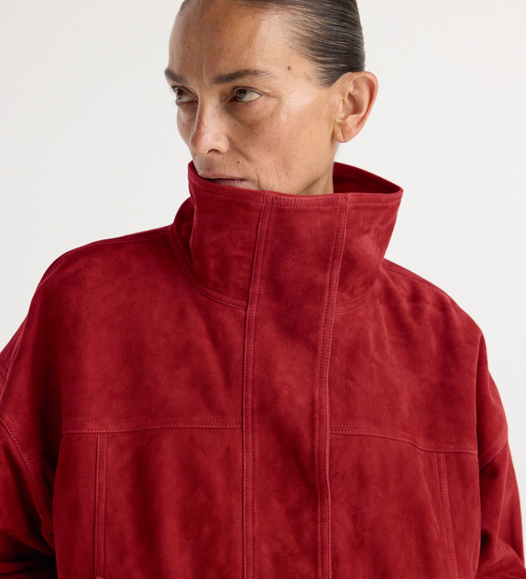 ROHE - Reinvented suede jacket | red
