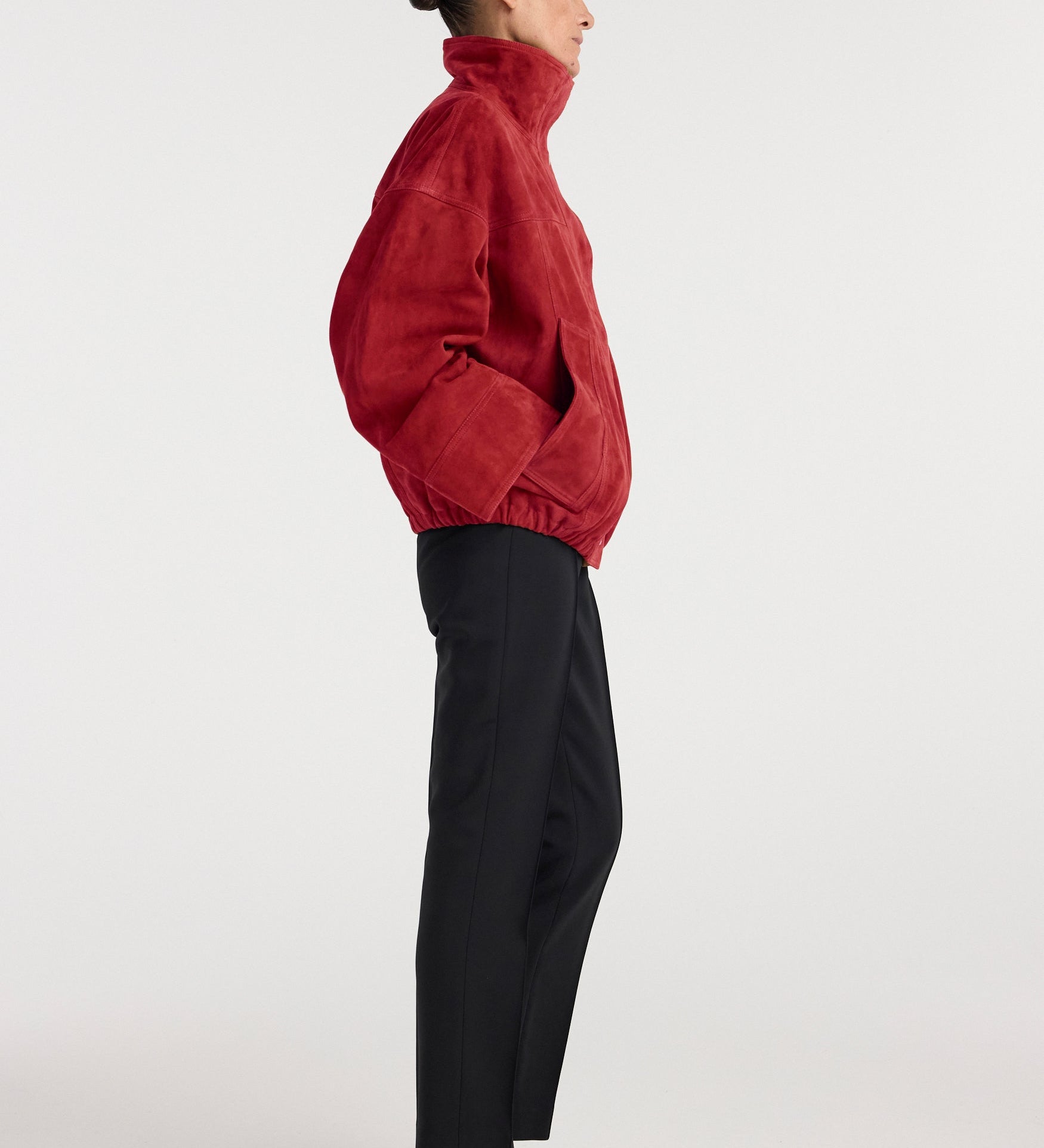 ROHE - Reinvented suede jacket | red