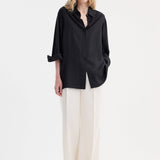 ROHE - Deconstructed silk shirt | black