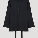 ROHE - Deconstructed silk shirt | black
