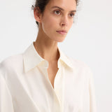 ROHE - Silk knotted shirt | cream