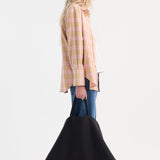 ROHE - Check flannel overshirt | pink beige check