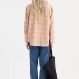 ROHE - Check flannel overshirt | pink beige check