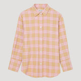 ROHE - Check flannel overshirt | pink beige check