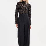 ROHE - Lace turtleneck top | black