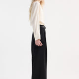 ROHE - Relaxed fit button down top | cream