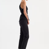 ROHE - Lapel top | black