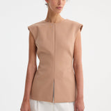 ROHE - Curved open back top | powder