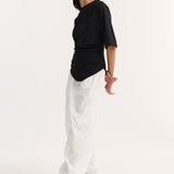 ROHE - Reinvented twisted t - shirt | black