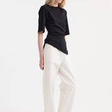 ROHE - Reinvented twisted t-shirt | black