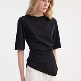 ROHE - Reinvented twisted t-shirt | black