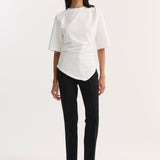 ROHE - Reinvented twisted t - shirt | optic white
