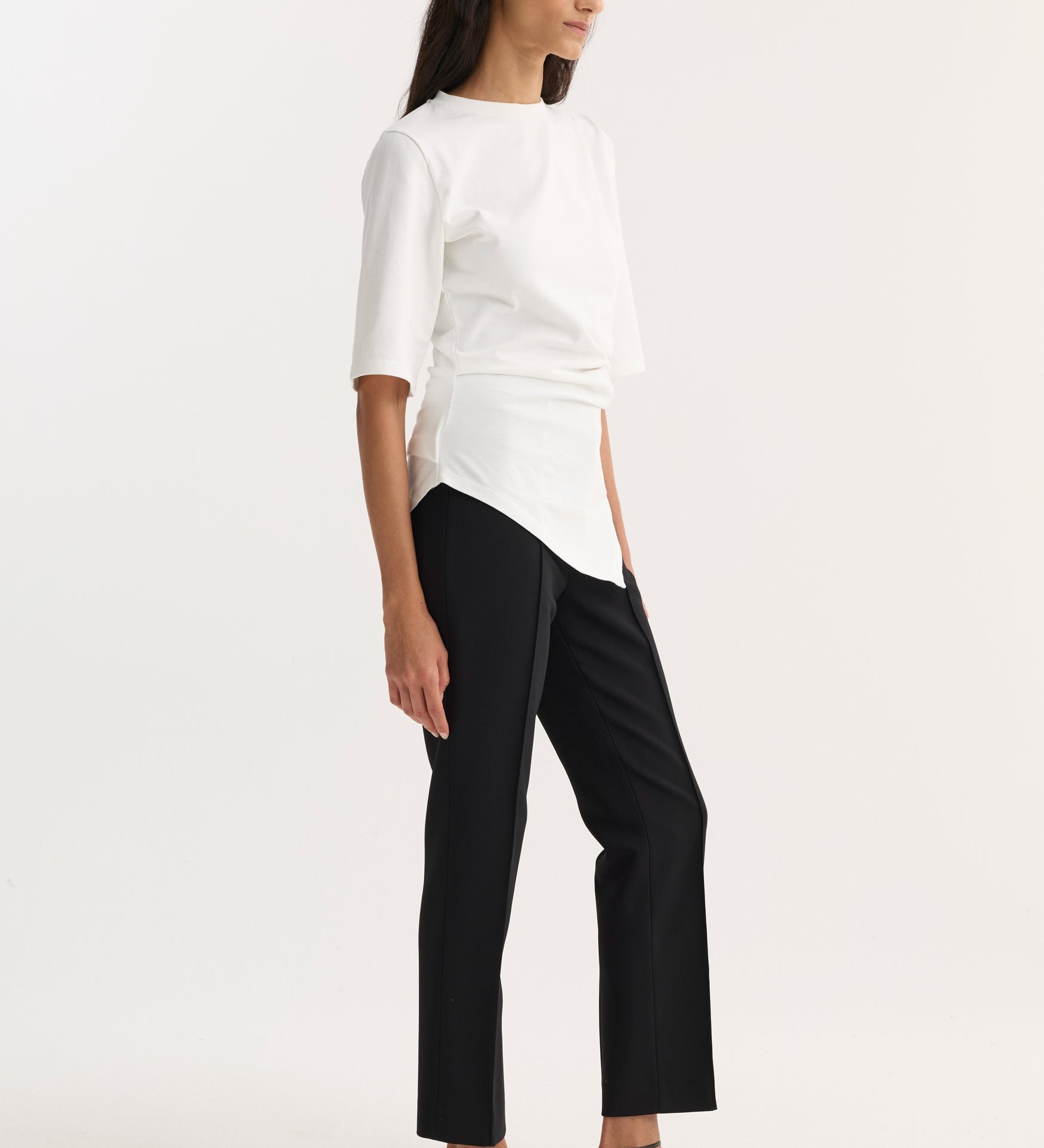 ROHE - Reinvented twisted t - shirt | optic white