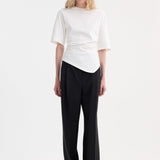 ROHE - Reinvented twisted t-shirt | optic white