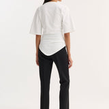 ROHE - Reinvented twisted t - shirt | optic white