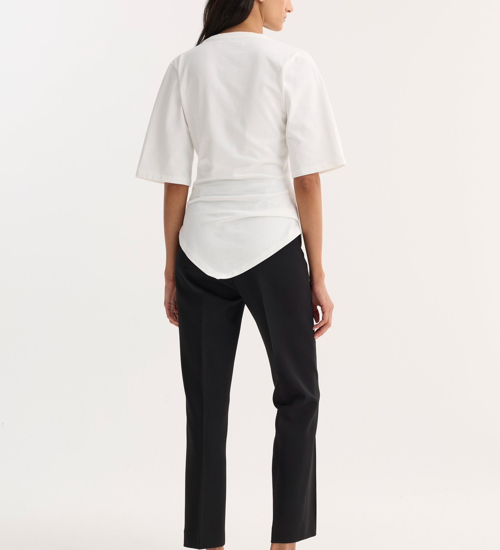 ROHE - Reinvented twisted t - shirt | optic white