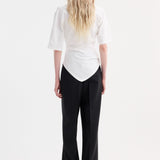 ROHE - Reinvented twisted t-shirt | optic white