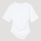 ROHE - Reinvented twisted t-shirt | optic white