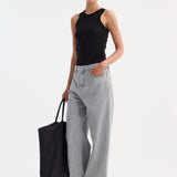 ROHE - Racerback merino jersey top | black
