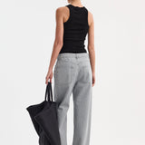 ROHE - Racerback merino jersey top | black