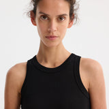 ROHE - Racerback merino jersey top | black