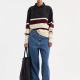 ROHE - Compact knitted striped polo | stripe