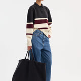 ROHE - Compact knitted striped polo | stripe