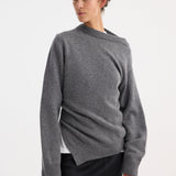 ROHE - Two-way deconstructed jumper | mid grey melange