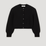 ROHE - Statement shoulder cardigan | black
