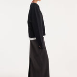 ROHE - Sleeve wrap jumper | black