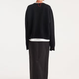 ROHE - Sleeve wrap jumper | black
