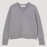 ROHE - Sleeve wrap jumper | mid grey melange