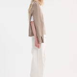 ROHE - Sleeve wrap jumper | taupe melange