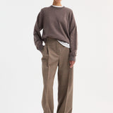 ROHE - Mid-waist tailored trousers | Prince of Wales
