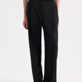 ROHE - Mid-waist tailored trousers | black