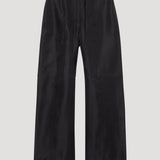 ROHE - Organza silk parachute trousers | black