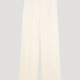 ROHE - Relaxed drawstring satin trousers | cream