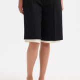 ROHE - Contrast extended lining shorts | black