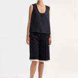 ROHE - Contrast extended lining shorts | black