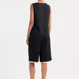ROHE - Contrast extended lining shorts | black