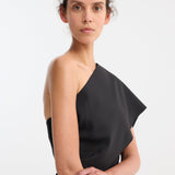 ROHE - Short sculptural sash dress | black