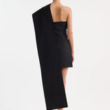 ROHE - Short sculptural sash dress | black