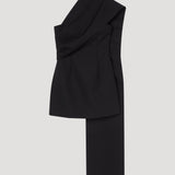 ROHE - Short sculptural sash dress | black