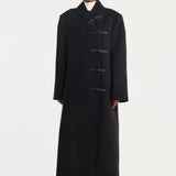 ROHE - Pankou closure wool coat | black