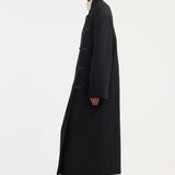 ROHE - Pankou closure wool coat | black