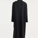 ROHE - Pankou closure wool coat | black