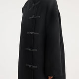 ROHE - Pankou closure wool coat | black