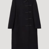 ROHE - Mandarin wool coat | black